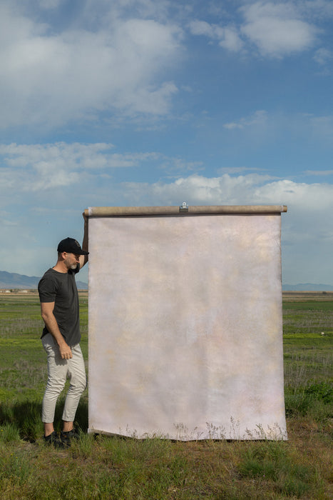 Opaline #0683 Medium Double-Sided Heavy Metal Hand Painted Canvas Backdrop