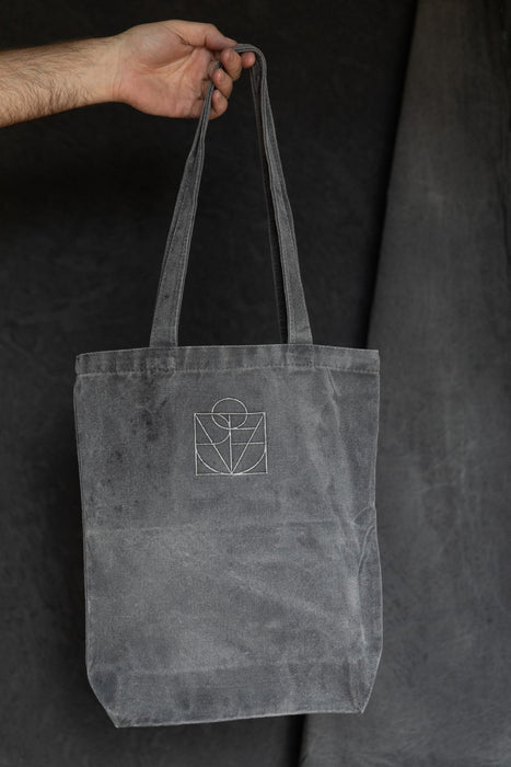 Weathered Black 5'x7' Hand Painted Muslin Backdrop in a Bag