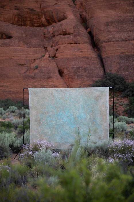 Sagebrush Sunset #0688 7'x9' Hand Painted Big Muslin Backdrop in a Bag