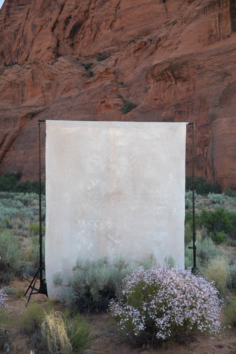 Napa Whites #0689 6’8”x10’ Hand Painted BIG Muslin Backdrop in a Bag