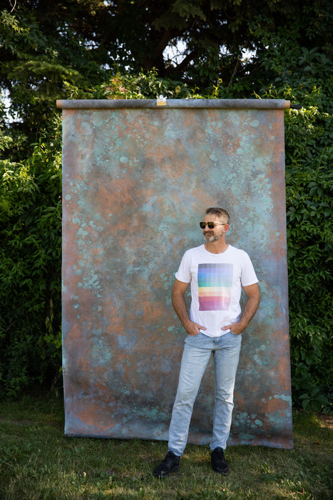 Glint #0704 Large Hand Painted Canvas Backdrop