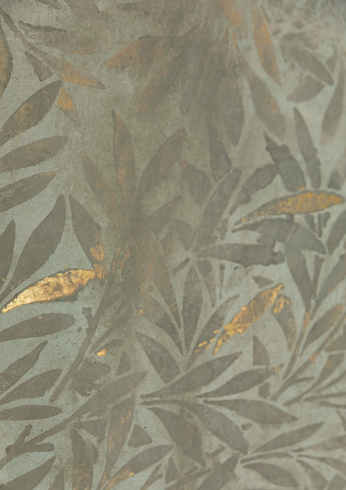 Gilded Leaves #0734 Hand Painted Big Muslin Backdrop in a Bag