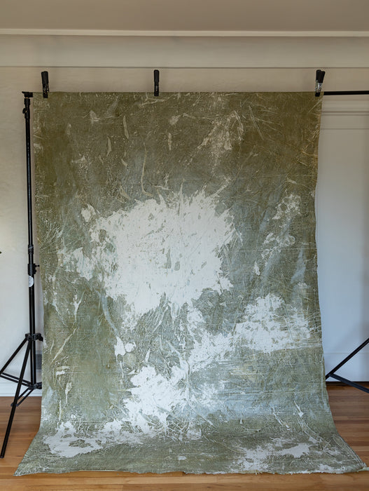 Roasted Artichoke #0736 Hand Painted Big Muslin Backdrop in a Bag