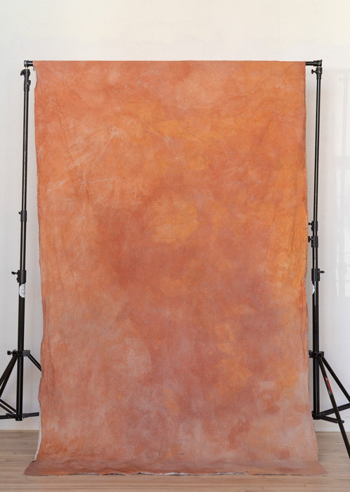 Rose Gold Cliffs #0791 Hand Painted Big Muslin Backdrop in a Bag