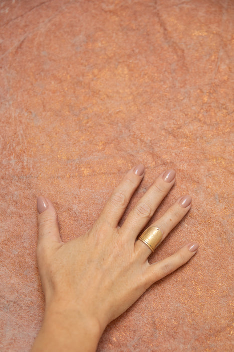 Rose Gold Cliffs #0791 Hand Painted Big Muslin Backdrop in a Bag