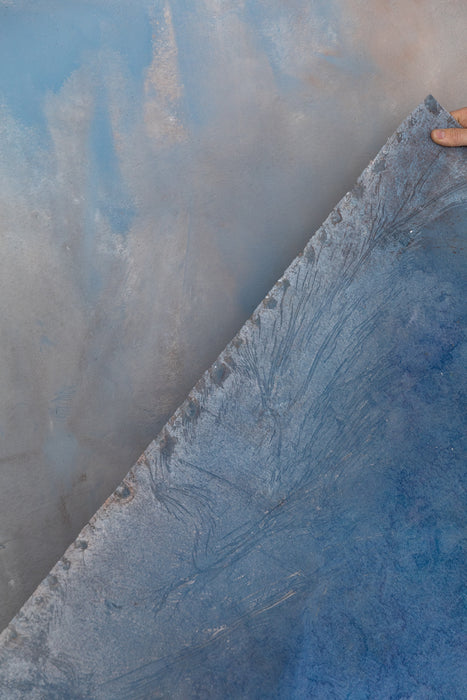 Something Blue #0222 Large Hand Painted Canvas Backdrop
