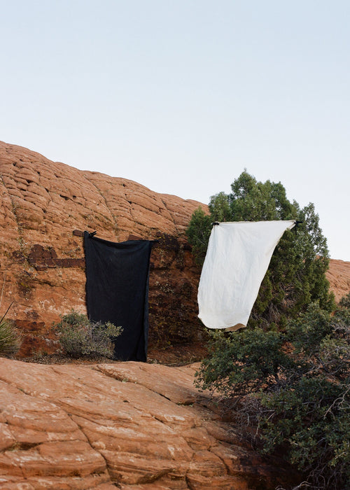 Duo Backdrop in a Bag // 2 Weathered 5'x7' Hand Painted Muslin Backdrops