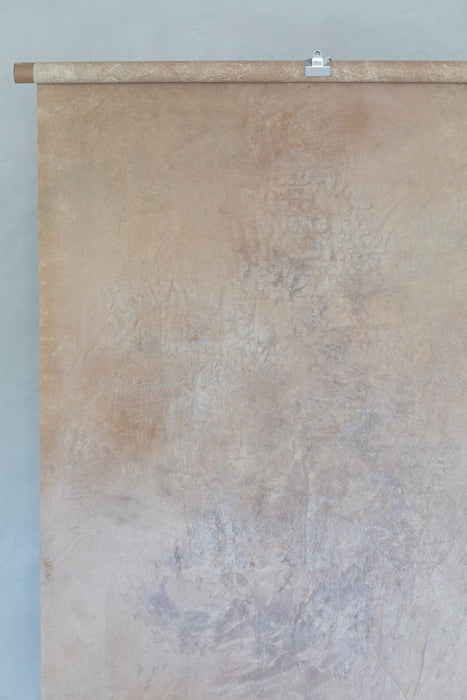 Peach & Violet #0822 Medium Hand Painted Big Muslin Backdrop
