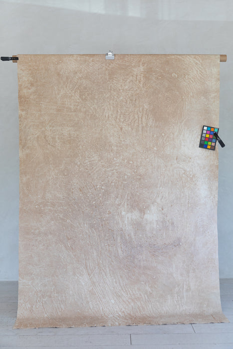 Peach & Violet #0822 Medium Hand Painted Big Muslin Backdrop