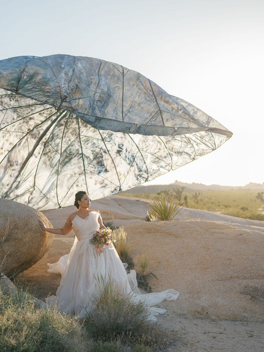 RENTAL ONLY! "Opaline Parachute" #0816 XXL Hand Painted Parachute Backdrop Rental