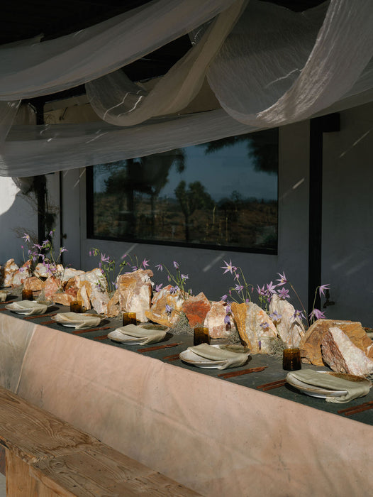 RENTAL ONLY! "Desert Quarry" XXL Hand Painted Muslin Backdrop