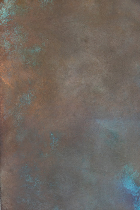 Copper and turquoise canvas background by Ultraviolet Backdrops.