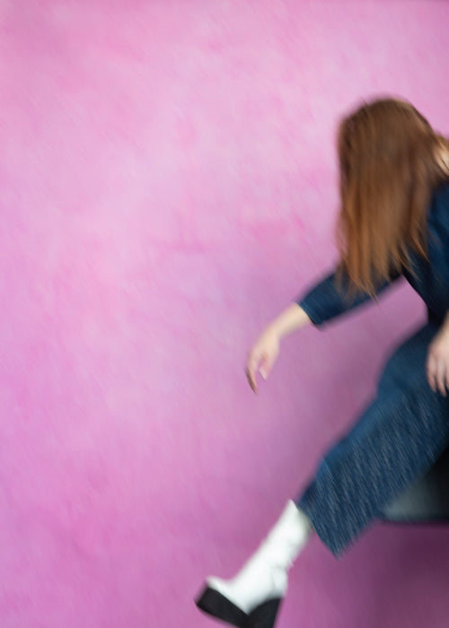 Bubblegum Ballet #0857 XLarge Hand Painted Ultraviolet Backdrop