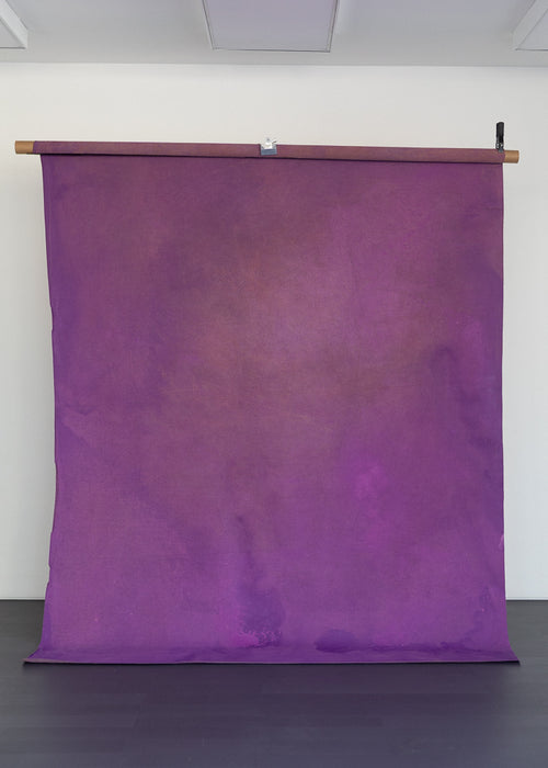 Hand painted muslin backdrop by Ultraviolet Backdrops photographed at The Find Lab provo by Ashley Thalman.