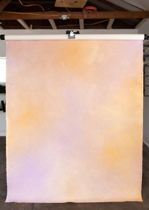 impressionism impressionistic monet pastel pale pink orange canvas rollable photography backdrop