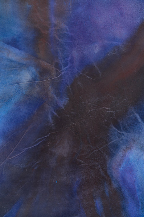Cobalt and Cacao #0228 // Large+ Hand-Painted Canvas Backdrop.
