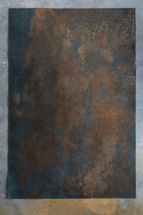 Native Alloy #0395 Heavy Metal Hand-Painted Flatlay Surface