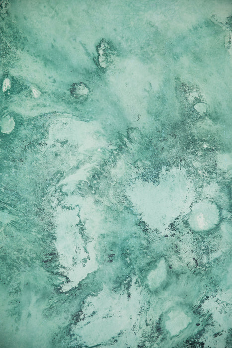 Blue Greens #0511 Small Hand-Painted Canvas Backdrop
