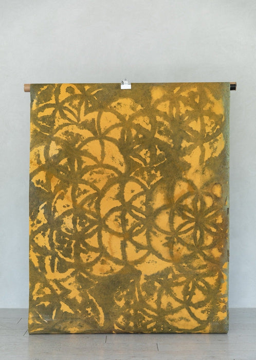 Seed of Life #0545 Double Sided Medium Hand Painted Canvas Backdrop