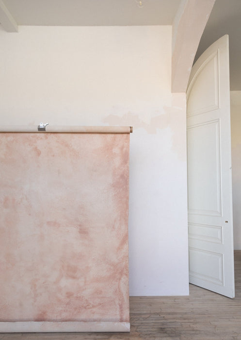 Coral Pink #0577 Sandstone Study Medium Hand-Painted Canvas Backdrop