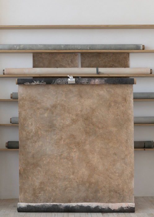 Warm Clay #0585 Sandstone Study Small Hand-Painted Canvas Backdrop
