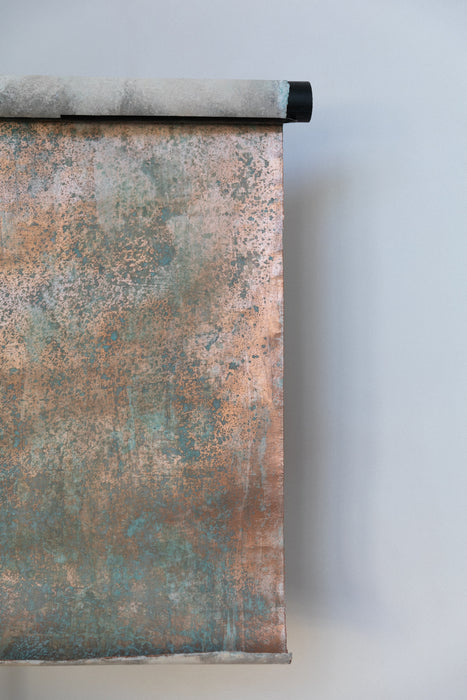 Petite Copper #0586 Heavy Metal Flatlay Hand-Painted Canvas Backdrop