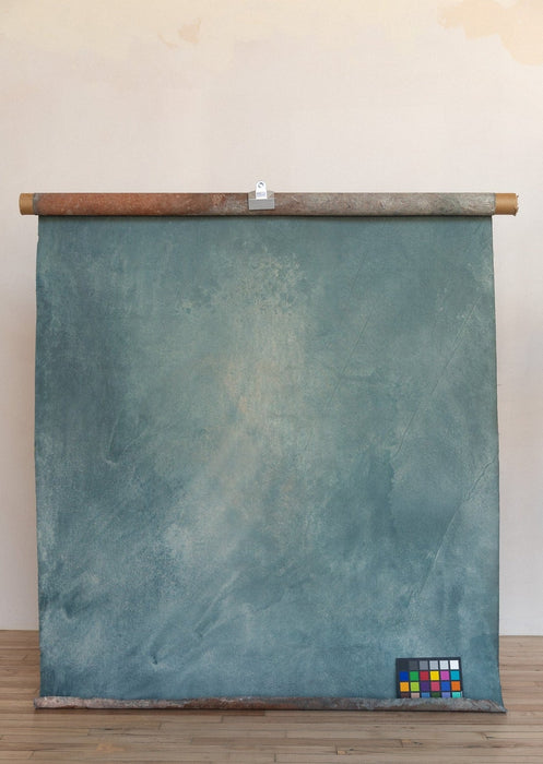 Porto Covo #0640 Double-Sided Small Sandstone Study Hand Painted Canvas Backdrop