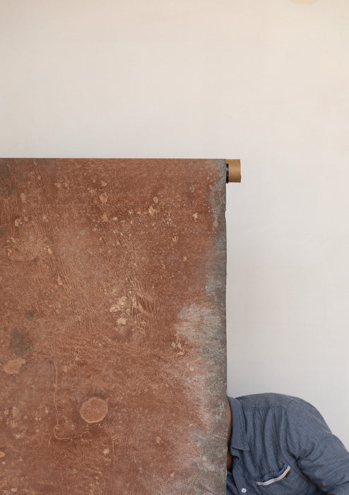 Porto Covo #0640 Double-Sided Small Sandstone Study Hand Painted Canvas Backdrop