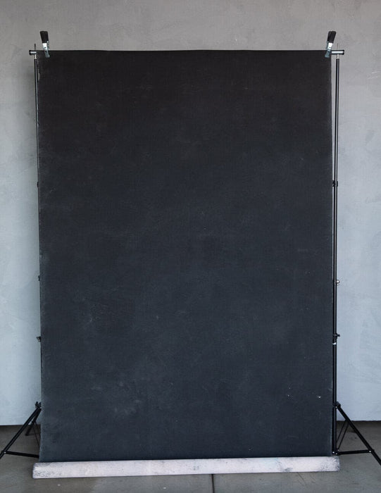 French Black #0112 // Large Hand-Painted Canvas Backdrop.