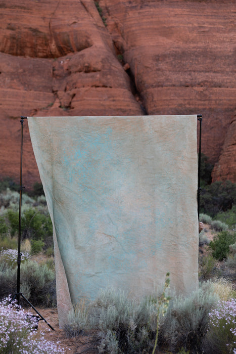 Sagebrush Sunset #0688 7'x9' Hand Painted Big Muslin Backdrop in a Bag