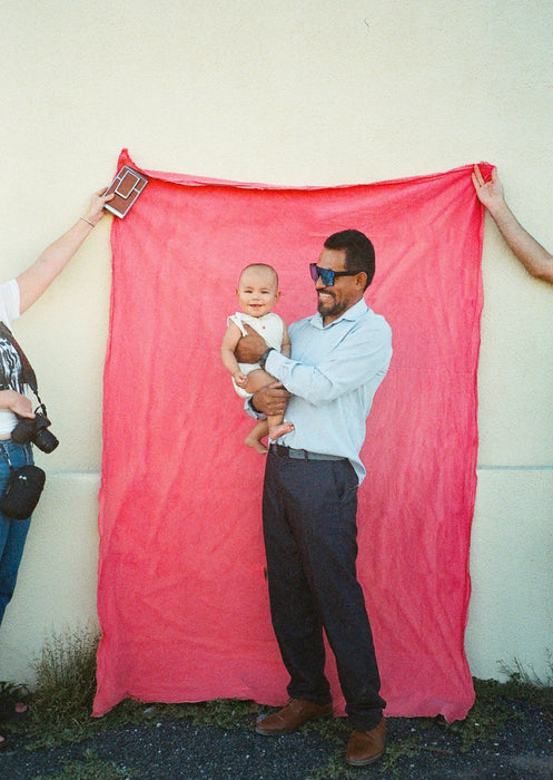 Lo Fi Grapefruit- 5'x7' Weathered Muslin Backdrop in a Bag