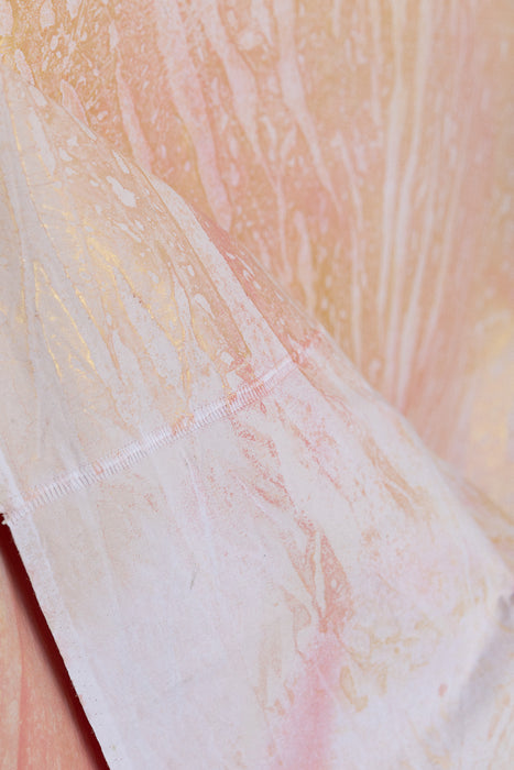 Rose Gold Spell #0789 Hand Painted Big Muslin Backdrop in a Bag
