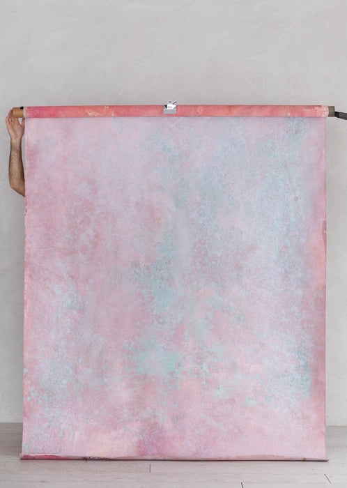 Pink Patina #0681 Medium Hand Painted Canvas Backdrop