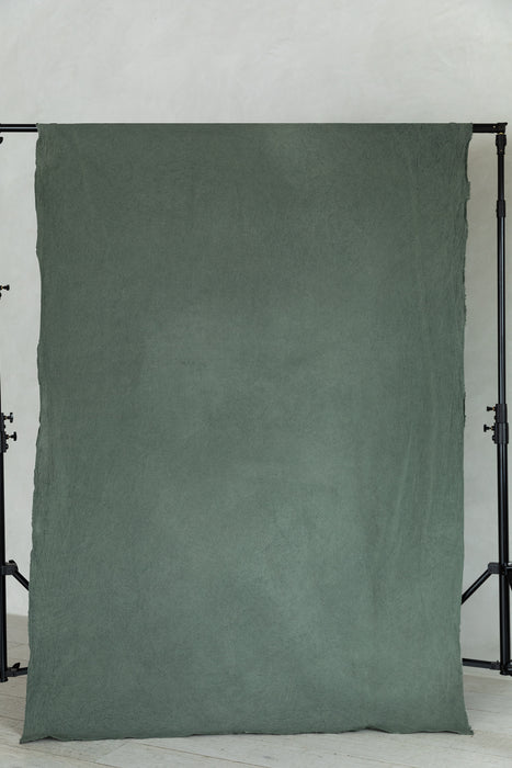 Mood Ring Green-  5'x7' Weathered Muslin Backdrop in a Bag