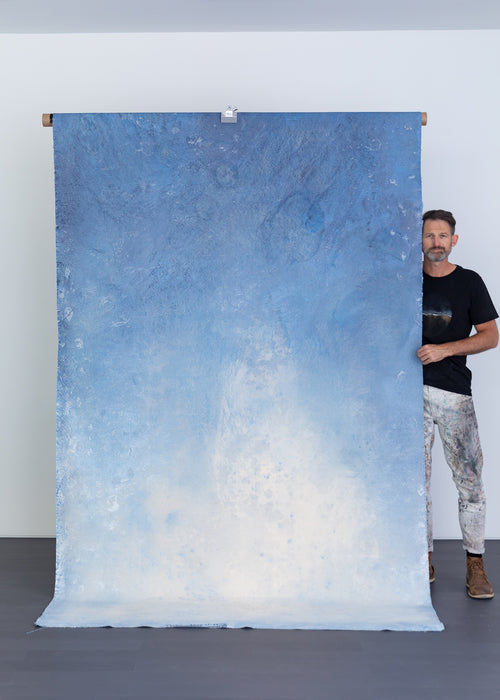 Azure Aura #0841 Large Painted Canvas Backdrop