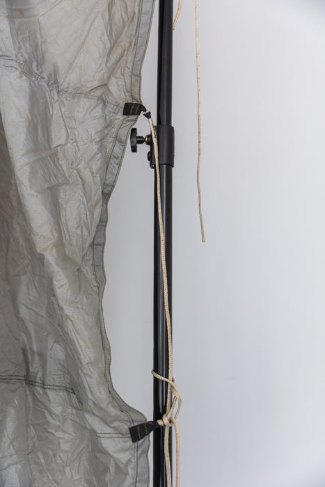French Silver #0881 Vintage Parachute Backdrop