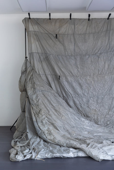 French Silver #0881 Vintage Parachute Backdrop