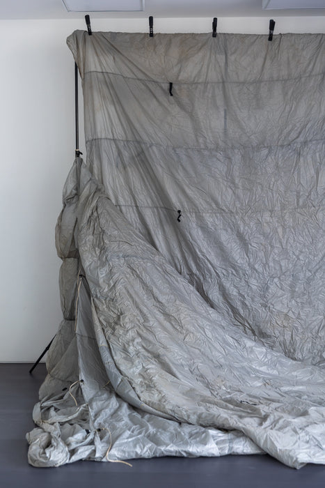 French Silver #0881 Vintage Parachute Backdrop