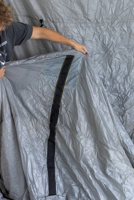 French Silver #0881 Vintage Parachute Backdrop