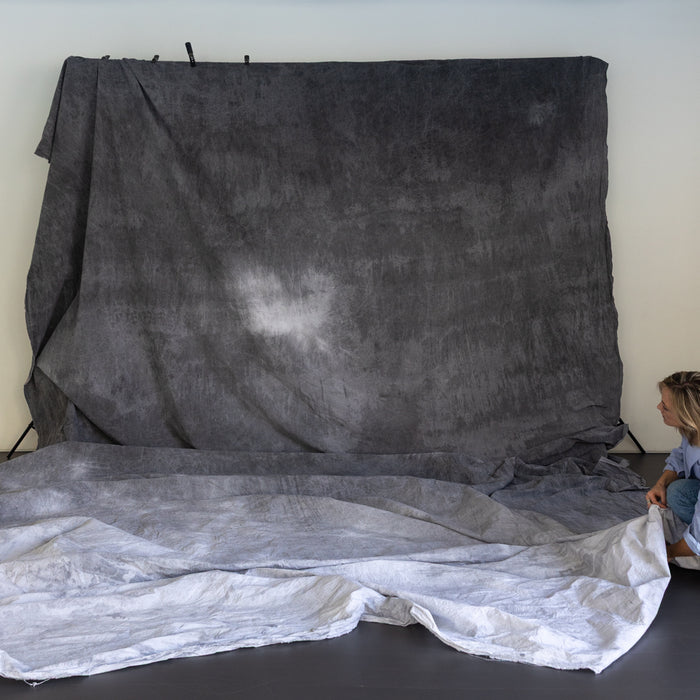 RENTAL ONLY! "Double Dual" XXL Hand Painted Muslin Backdrop