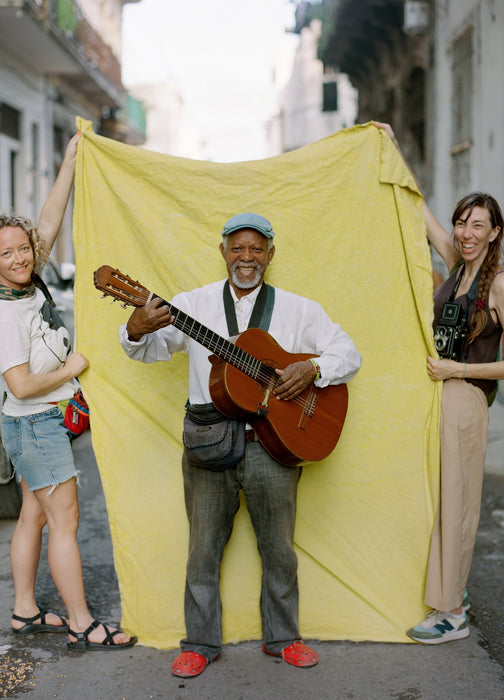 Havana Yellow- 5'x7' Weathered Muslin Backdrop in a Bag