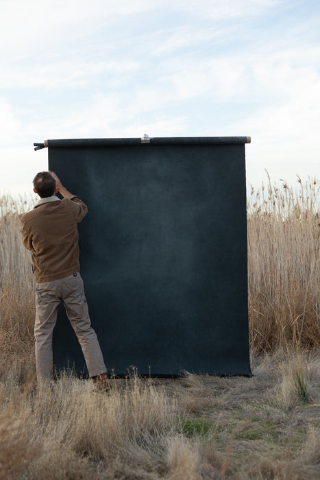 Deep Greens and Blues #0858 Medium Painted Canvas Backdrop