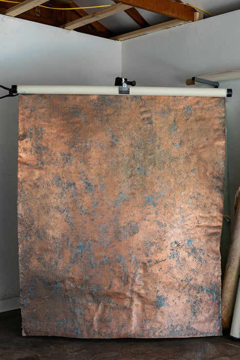 Heavy Metal Series (Copper) #0173 // Medium Canvas Painting.