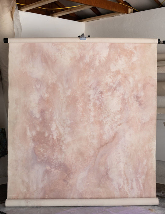 Blush Confluence #0185 // Large Hand-Painted Canvas Backdrop.