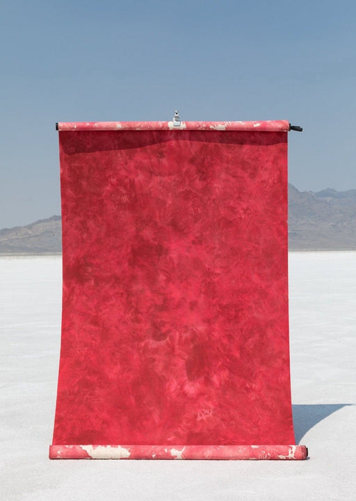Deadstock Red #0257 // Large+ Hand-Painted Canvas Backdrop.