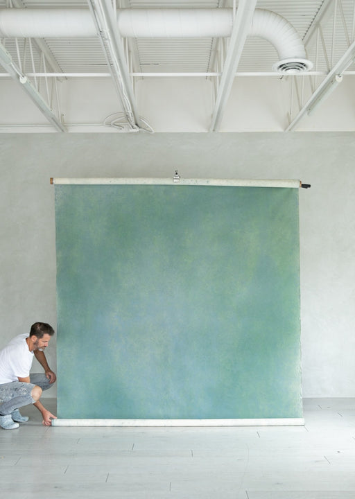 Verte x Heather Nan #0289// XLarge Hand-Painted Canvas Backdrop.