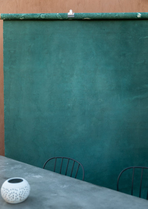 Desert Teal #0410 // Medium Hand-Painted Canvas Backdrop.