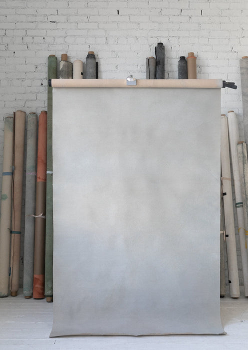 Layered Gray II #0268 // Odd Medium Hand-Painted Canvas Backdrop