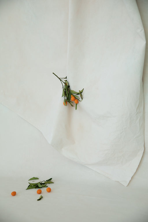 Warm White- Styling Textile // Hand-Painted Backdrop.