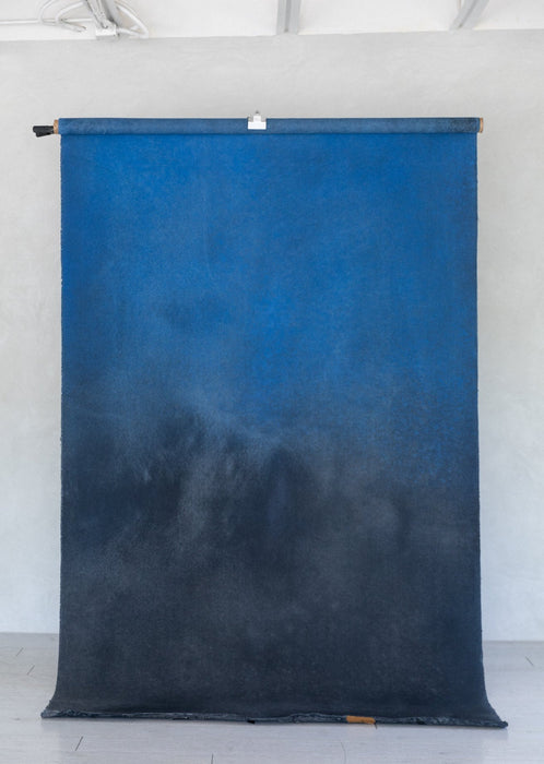 Azure Char #0486 // Large Hand-Painted Canvas Backdrop Painting.